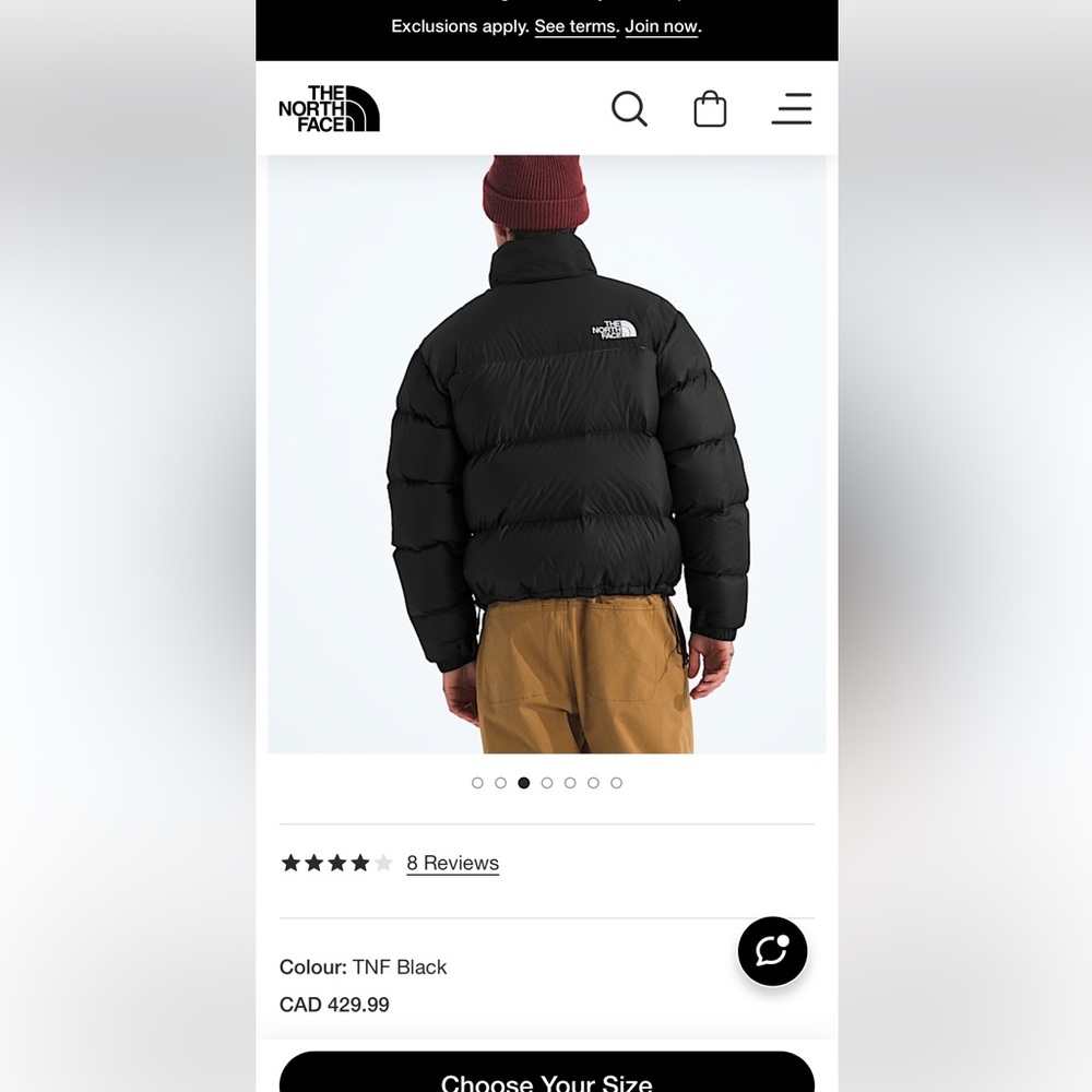 The North Face Men's Dark Puffer Jacket - Picture 16 of 17